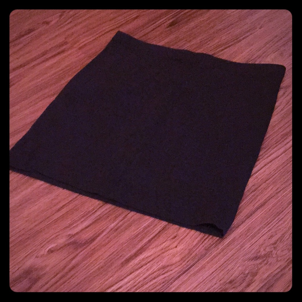 Black mini skirt